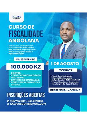 CURSO DE FISCALIDADE ANGOLANA