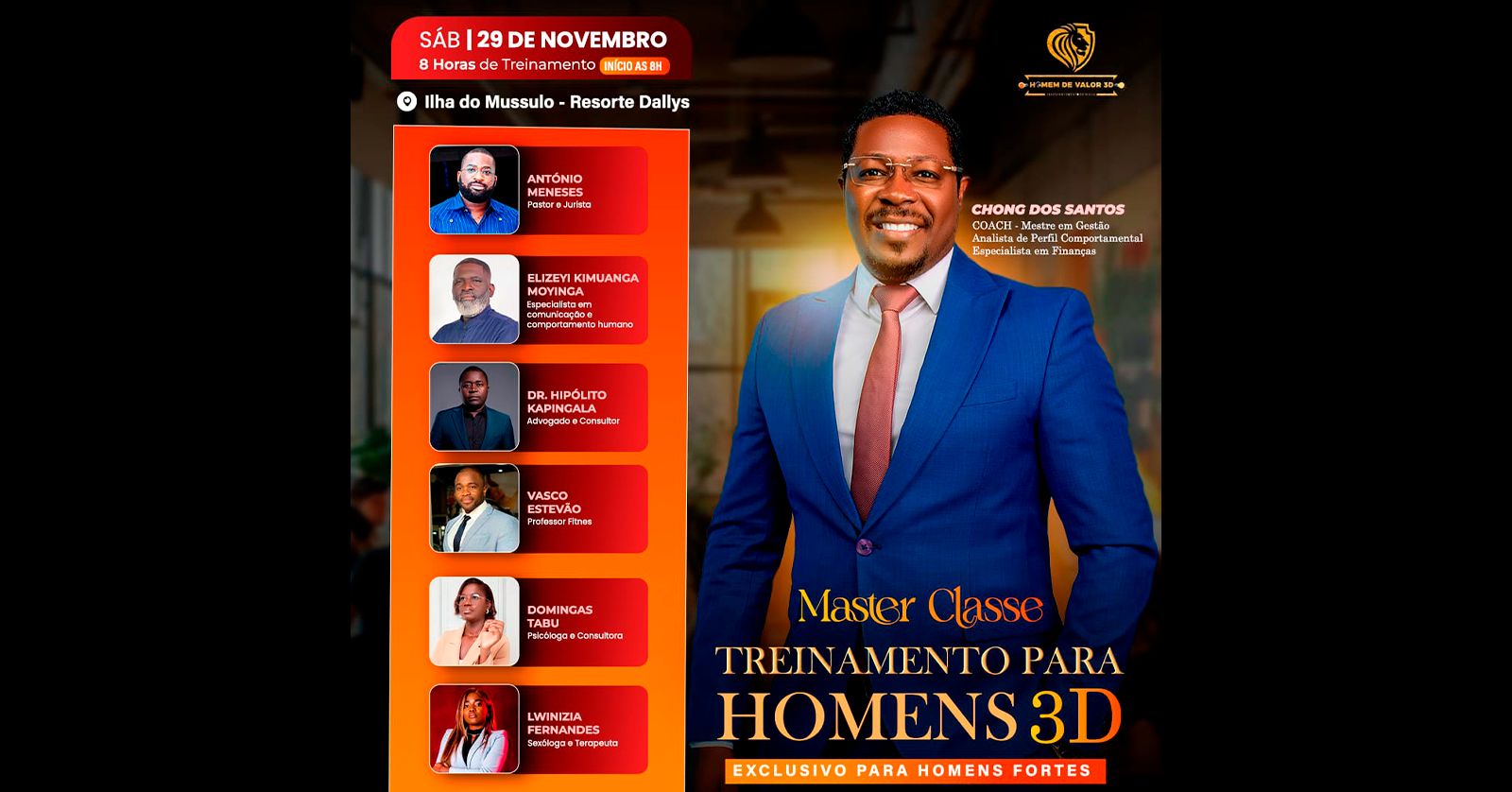 MASTER CLASSE | Treinamento para Homens 3D