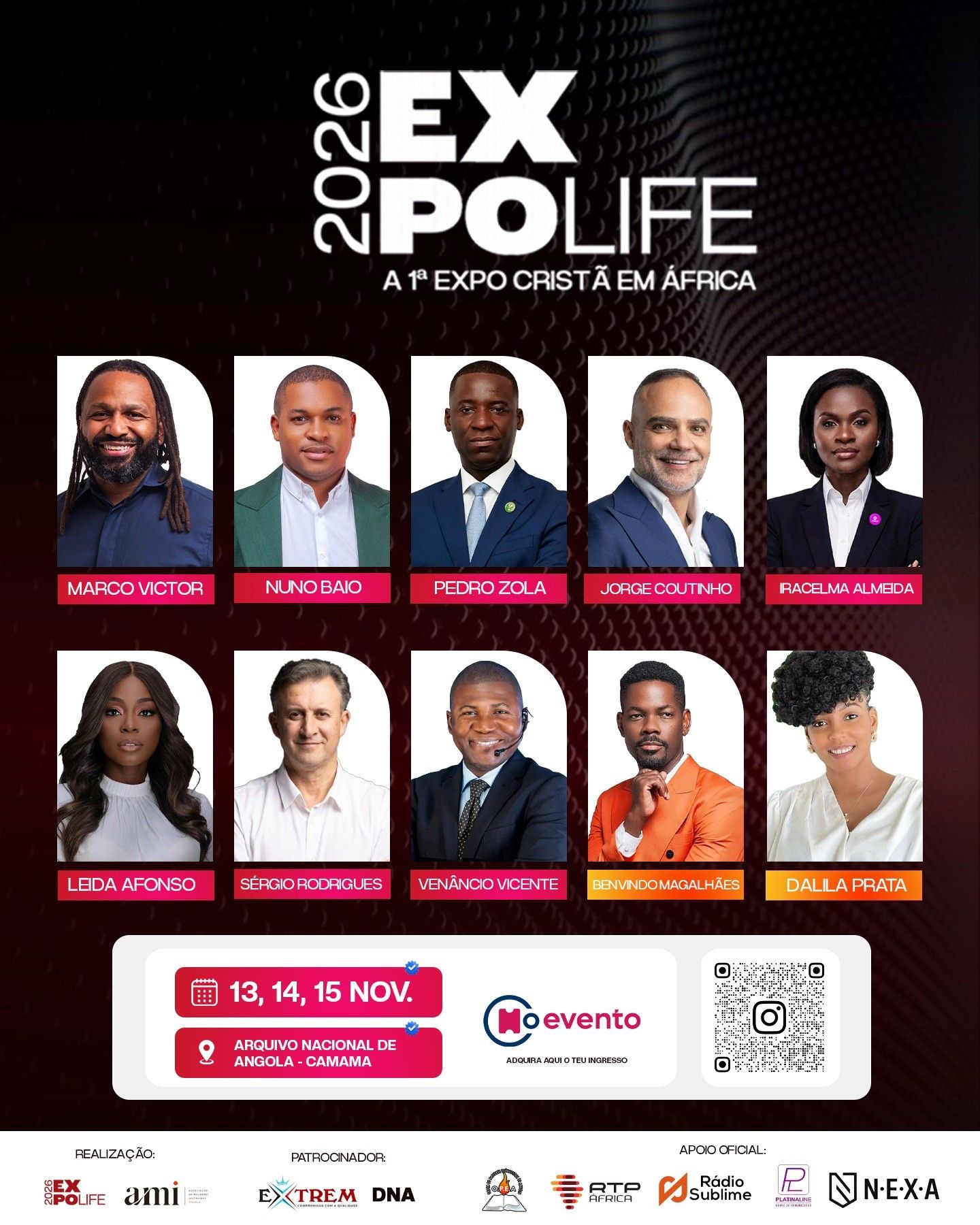 EXPO LIFE - ANGOLA | 1.ª EXPO CRISTÃ DE ÁFRICA