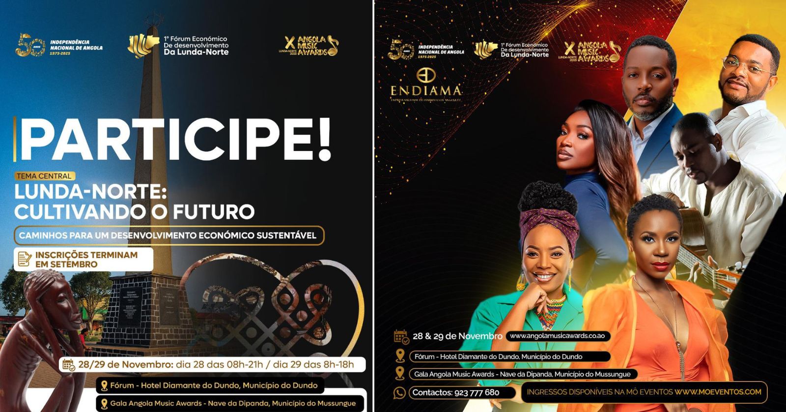 1.º Fórum Económico de Desenvolvimento da Lunda-Norte & 10.ª Edição Especial dos Angola Music Awards